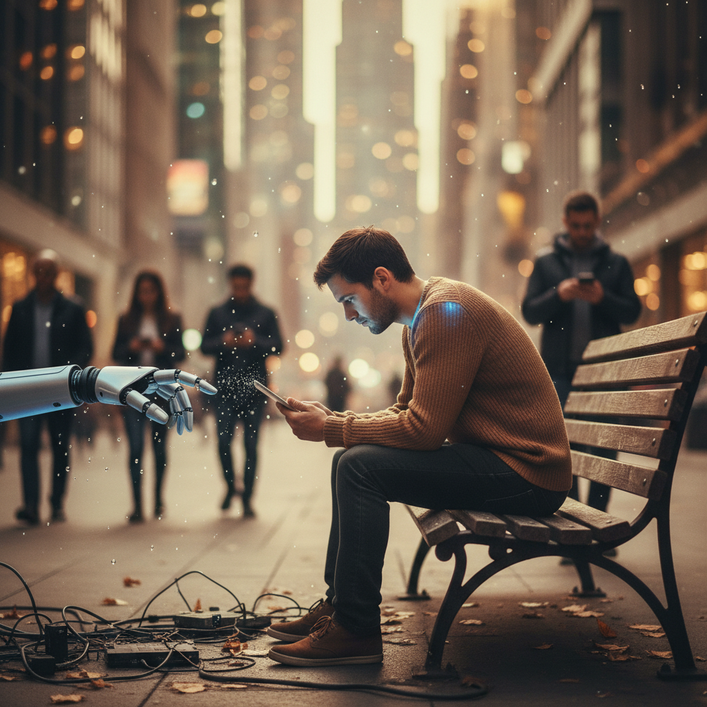 Technological progress and human alienation