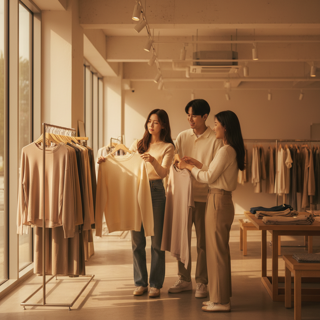 Where do Koreans shop for clothes?