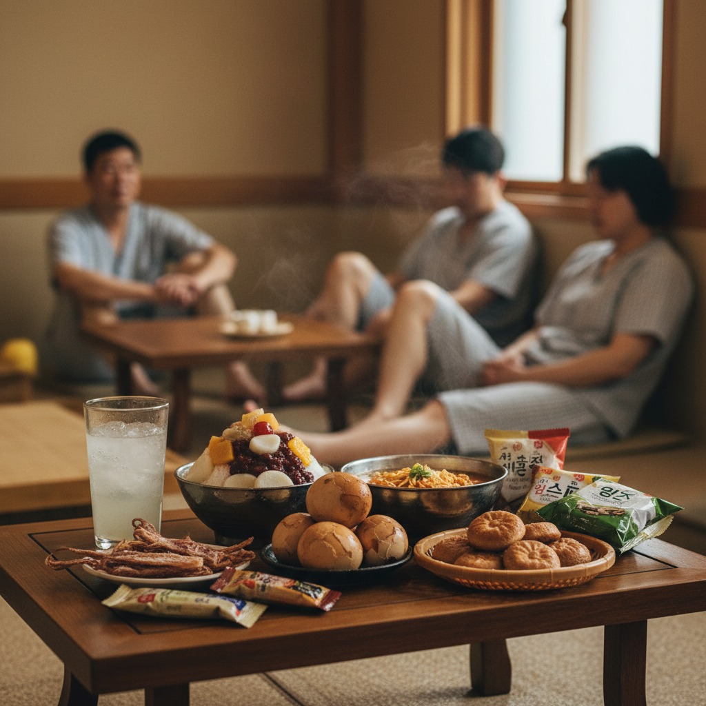 Jjimjilbang Snacks and Drinks